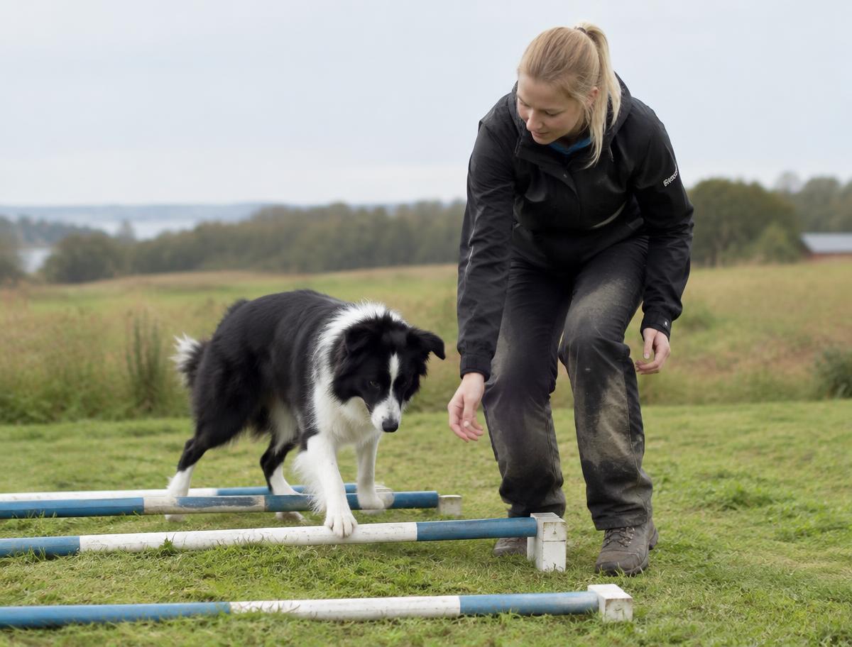 Rehabträning med border collie